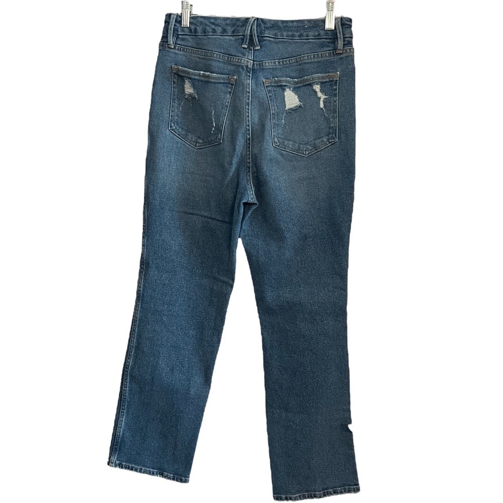 GOOD AMERICAN Distressed Jeans in Medium Wash Size 8/29 - Picture 3 of 16